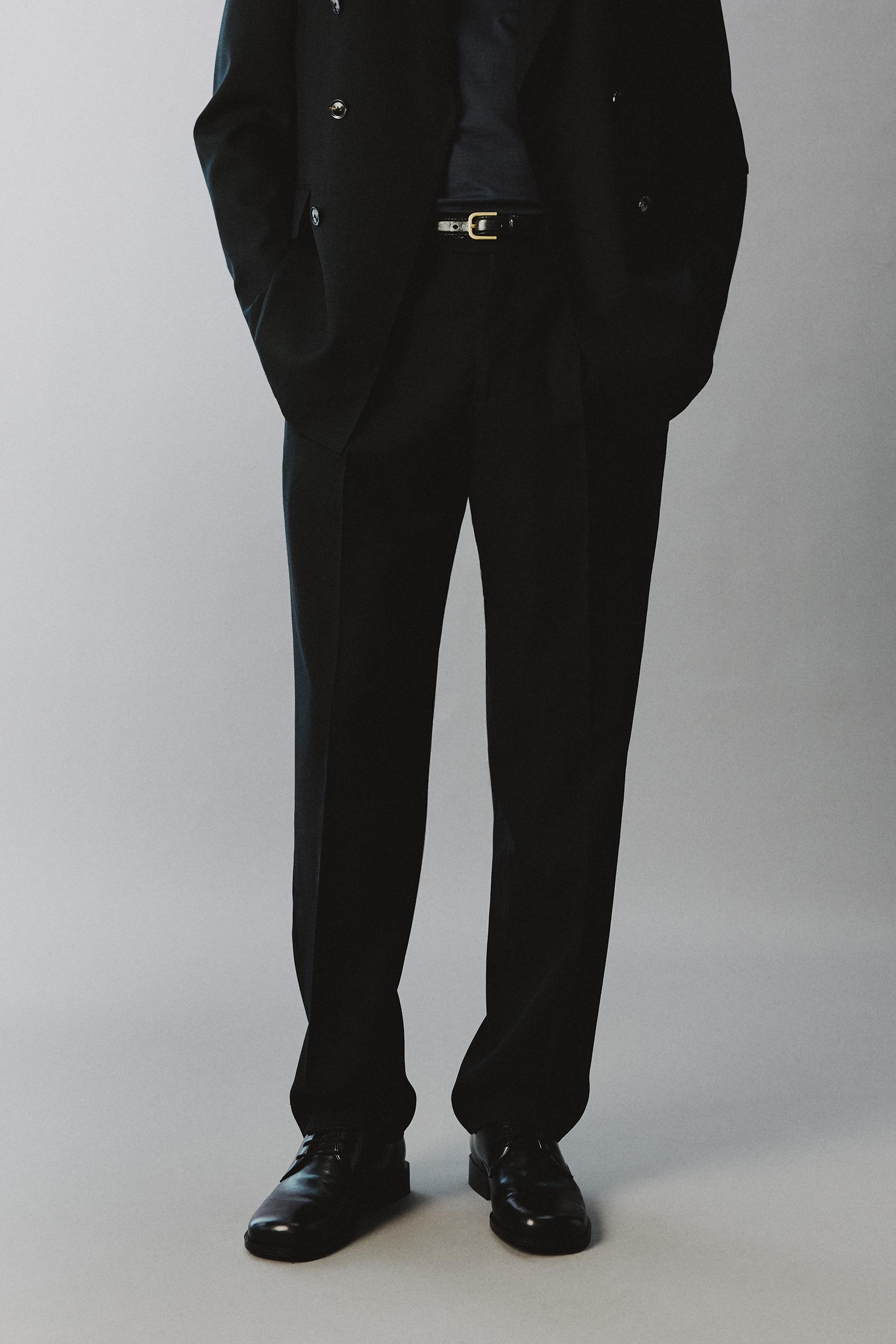 WOOL SUIT PANTS